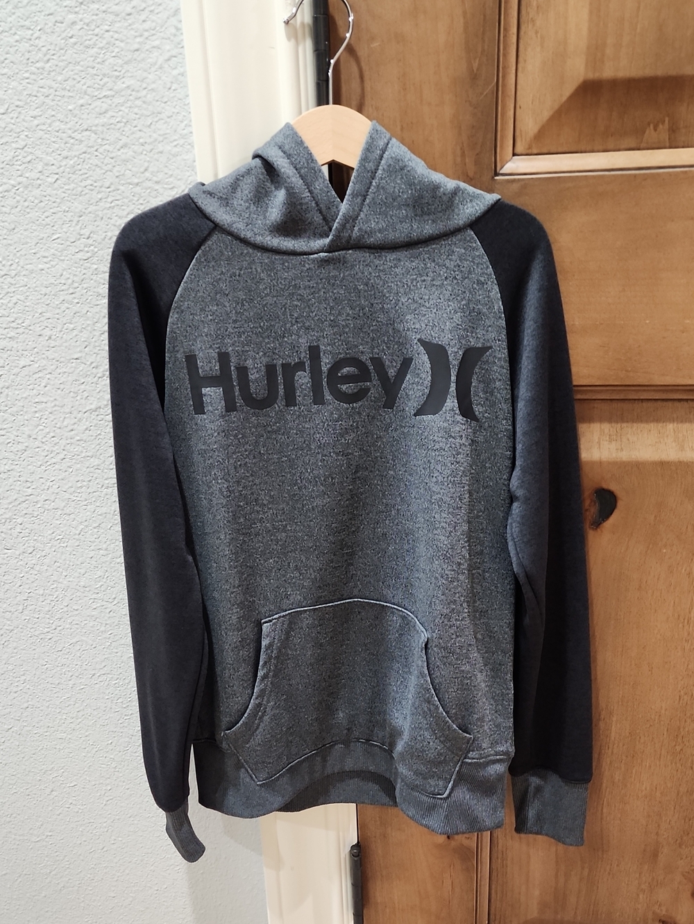 Hurley Two-Tone Dark Gray & Heather Gray Hoodie